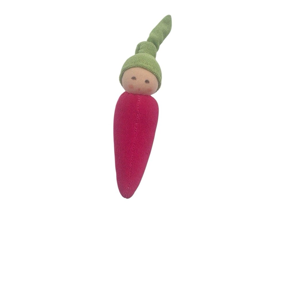 Rare Chili Pepper Plush Nanchen Natur Boy Baby Toy Germany Lovey Vintage Green
